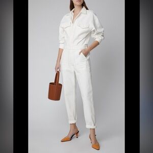 Citizens of Humanity women’s white denim jumpsuit, size medium